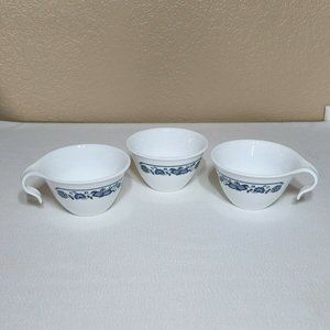 Corelle by Corning Old Town Blue Onion Sugar Cup and 2 Hook Handle Coffee Cups